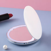 Mini portable LED makeup mirror