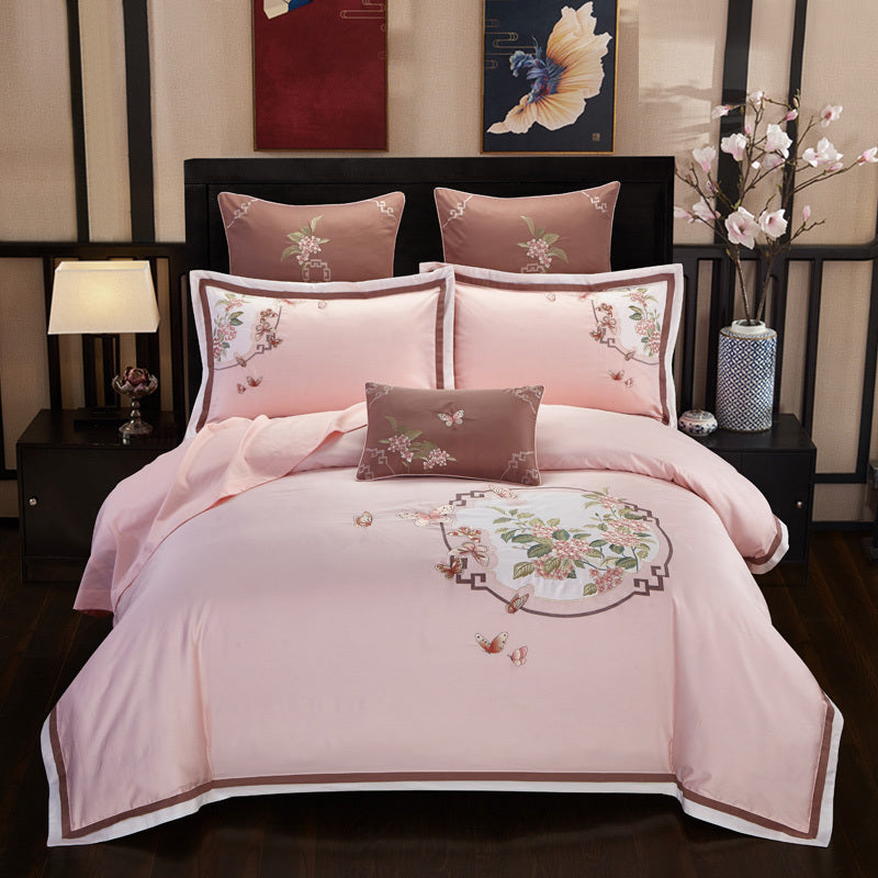 4-piece embroidered bedding set
Success
