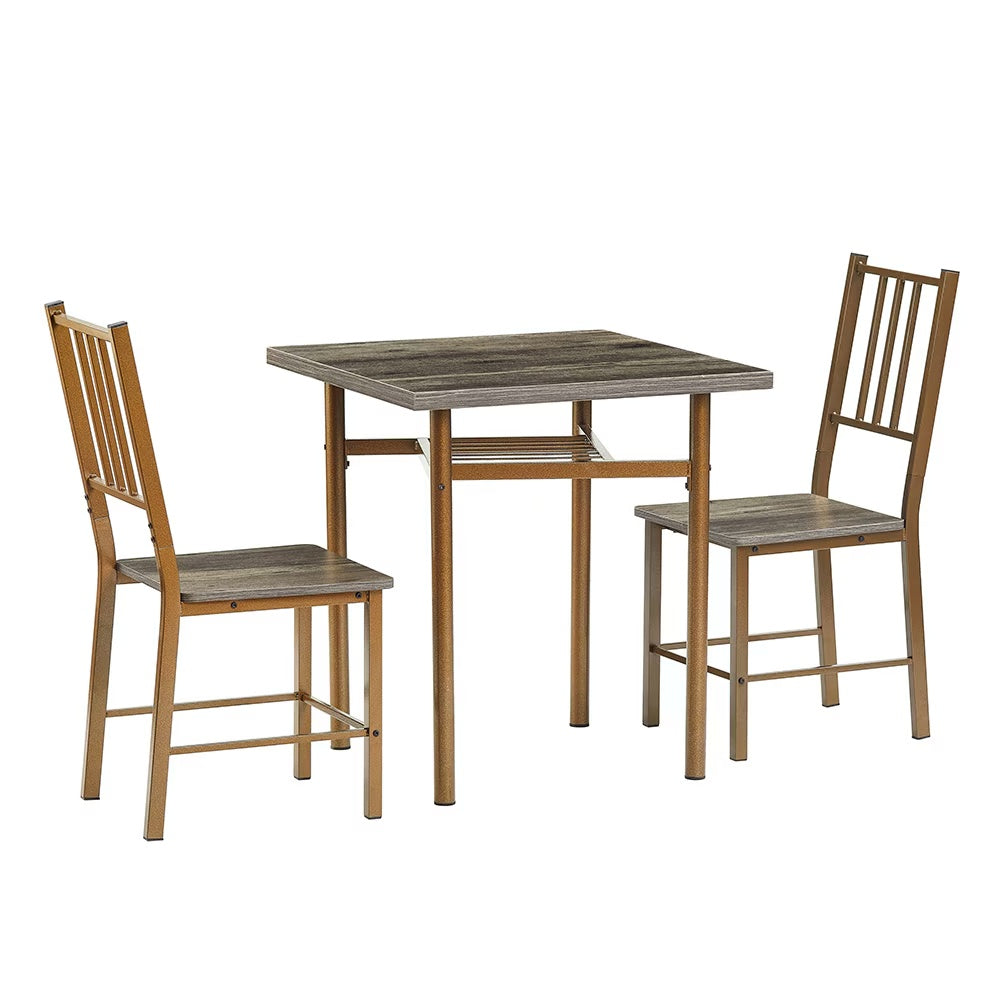 Dining Set For 2, Square Wooden Dining Table