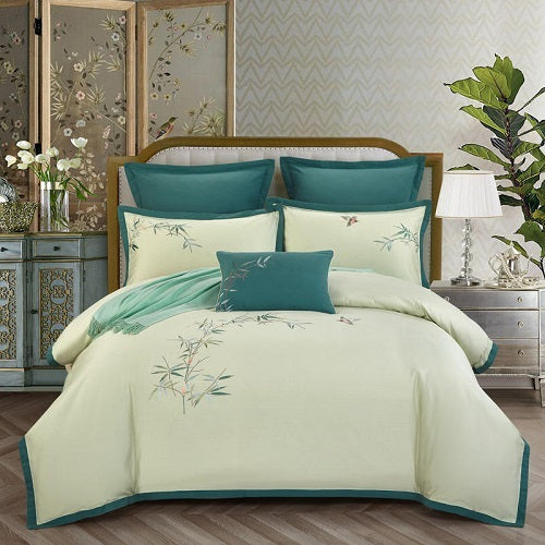 4-piece embroidered bedding set
Success
