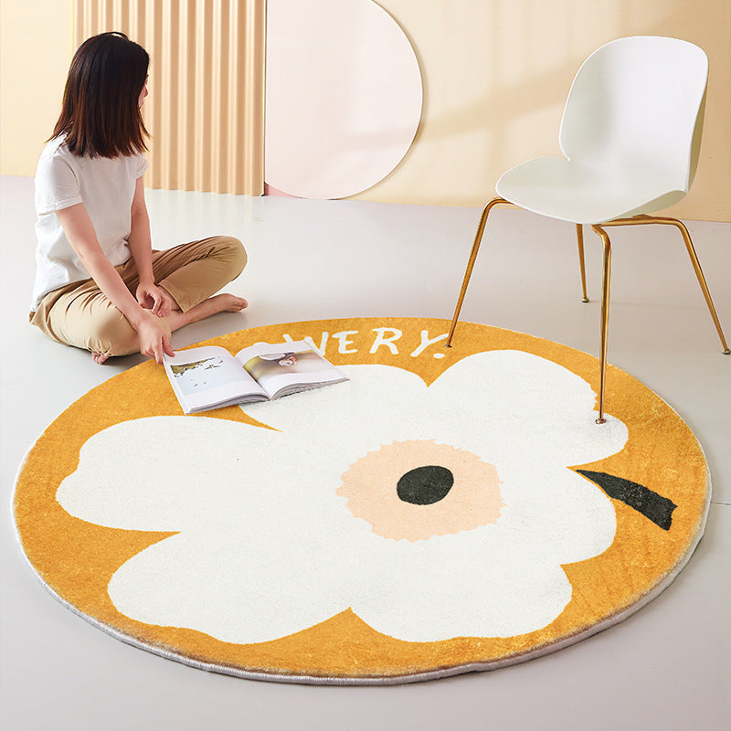 Floor Mat Thickened Large Area Round Carpet