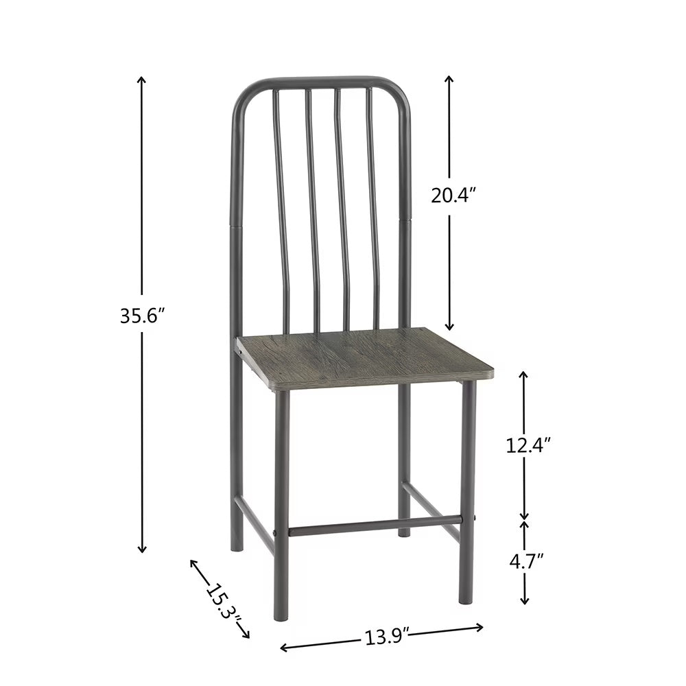 Dining Set For 2, Square Glass Tempered