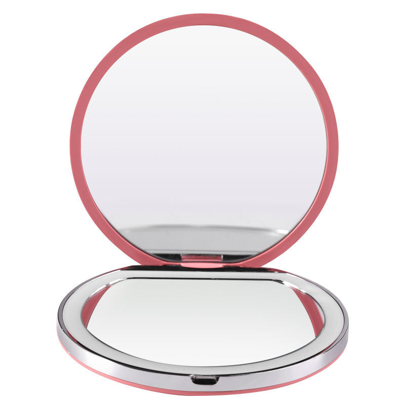 Mini portable LED makeup mirror