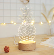 Bedside lamp pineapple table lamp