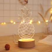 Bedside lamp pineapple table lamp