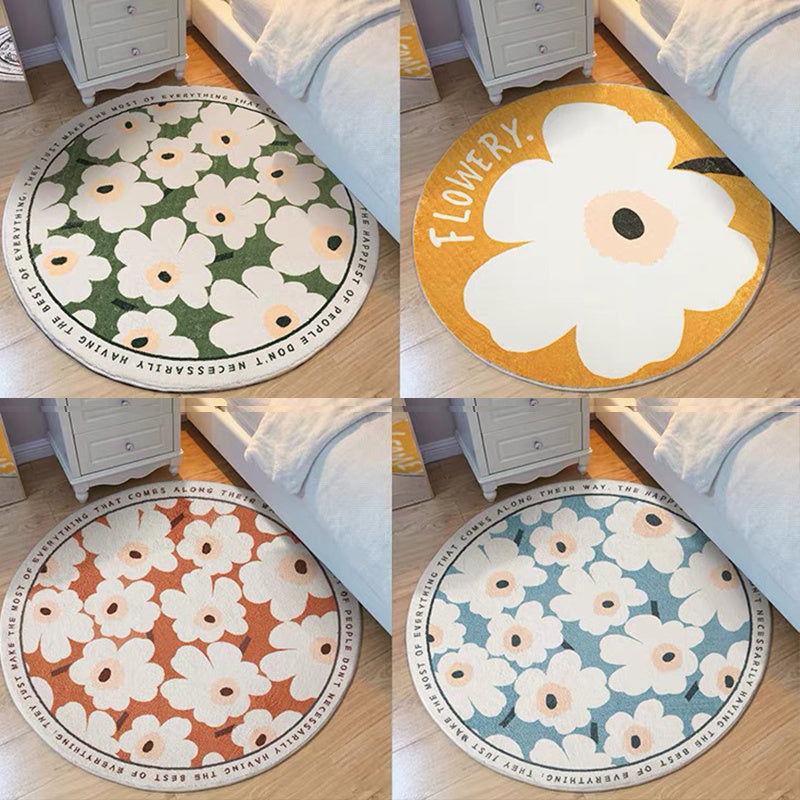 Floor Mat Thickened Large Area Round Carpet