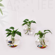 Hanging Wall Glass Flower Pots